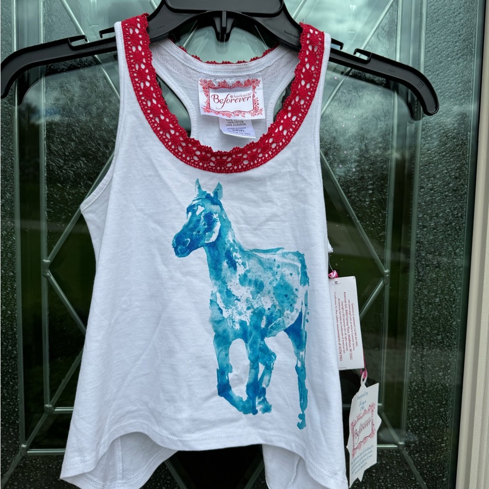 NWT American girl Kaya before we horse shirt tank top size XS 6